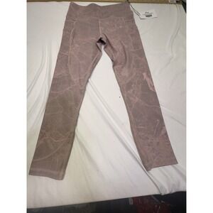 NWT Zyia Active Pink Cracked Ice Light n Tight Legging Women 6-8 Stretch Capri